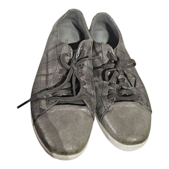 COLE HAAN Grand Crosscourt Magnet Pixie Gray Suede Sneakers - Size 7 1/2 - Picture 2 of 10